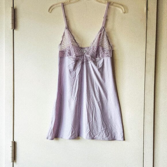 LA PERLA Studio Chemise Dress Slip Lavender Sheer Lace Design size 3 - Picture 10 of 16